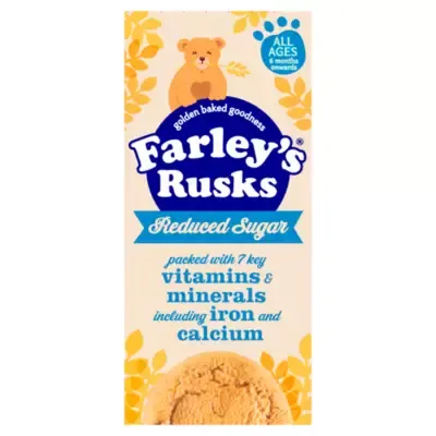 Heinz Farley&#39;s Rusks Reduced Sugar Baby Food Snacks 6+ Months 150g