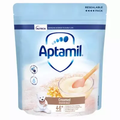 Aptamil Creamed Porridge Baby Cereal 4-6+ Months 125g