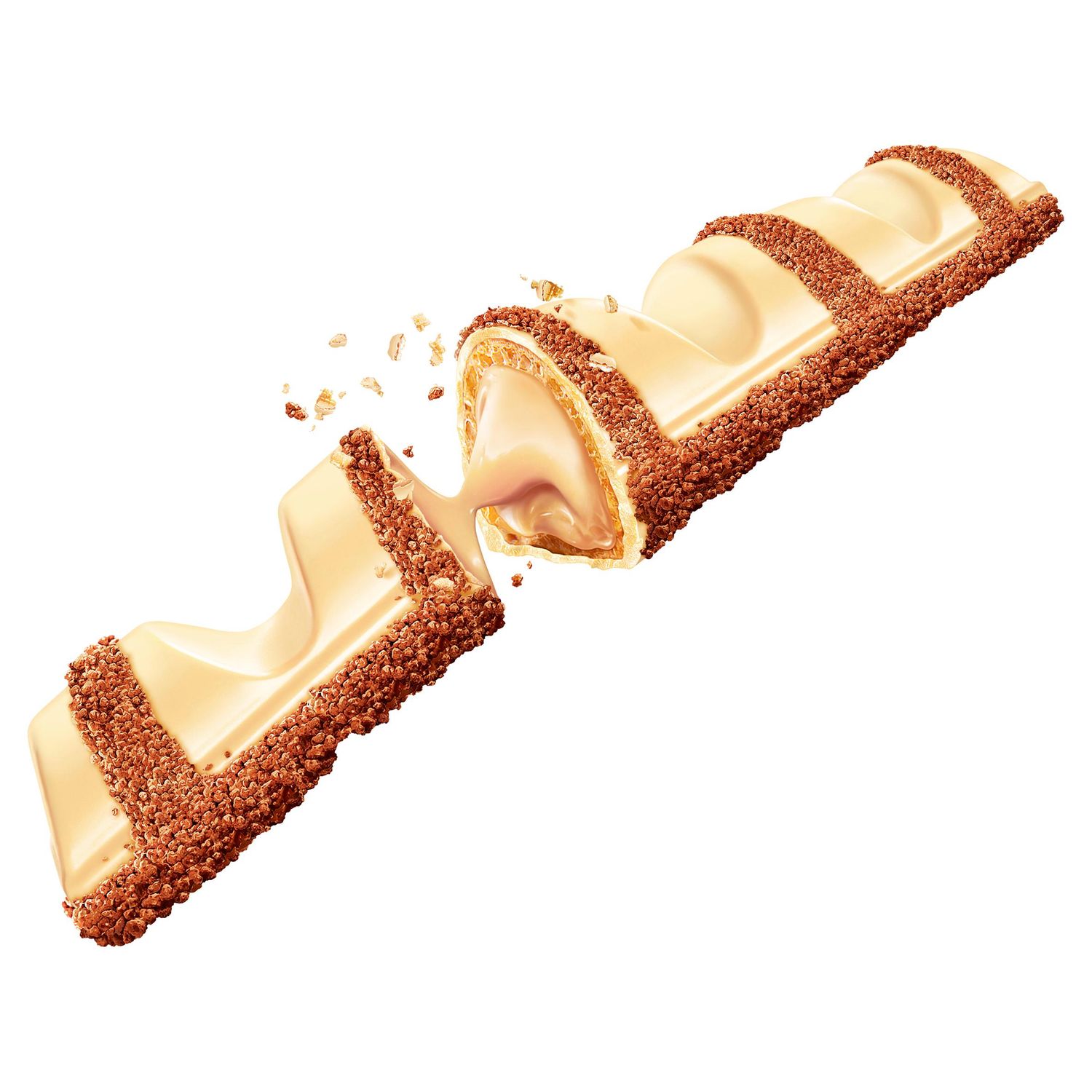 Kinder Bueno White Chocolate &amp; Hazelnut Wafer Biscuit Snack Bars [6 Bars] 3 x 43g Double Bars