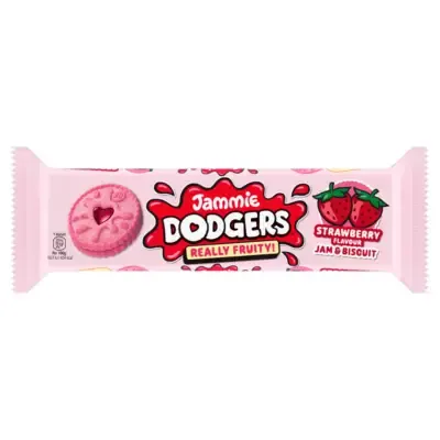 Jammie Dodgers Strawberry Flavour Jam &amp; Biscuit 140g
