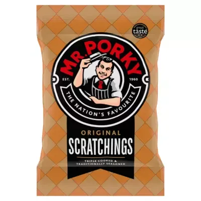 Mr Porky Original Pork Scratchings 65g Pack