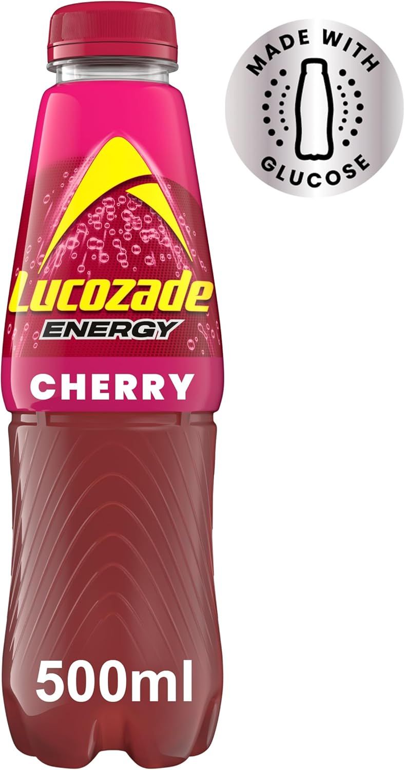 Lucozade Energy Cherry 500ml bottle
