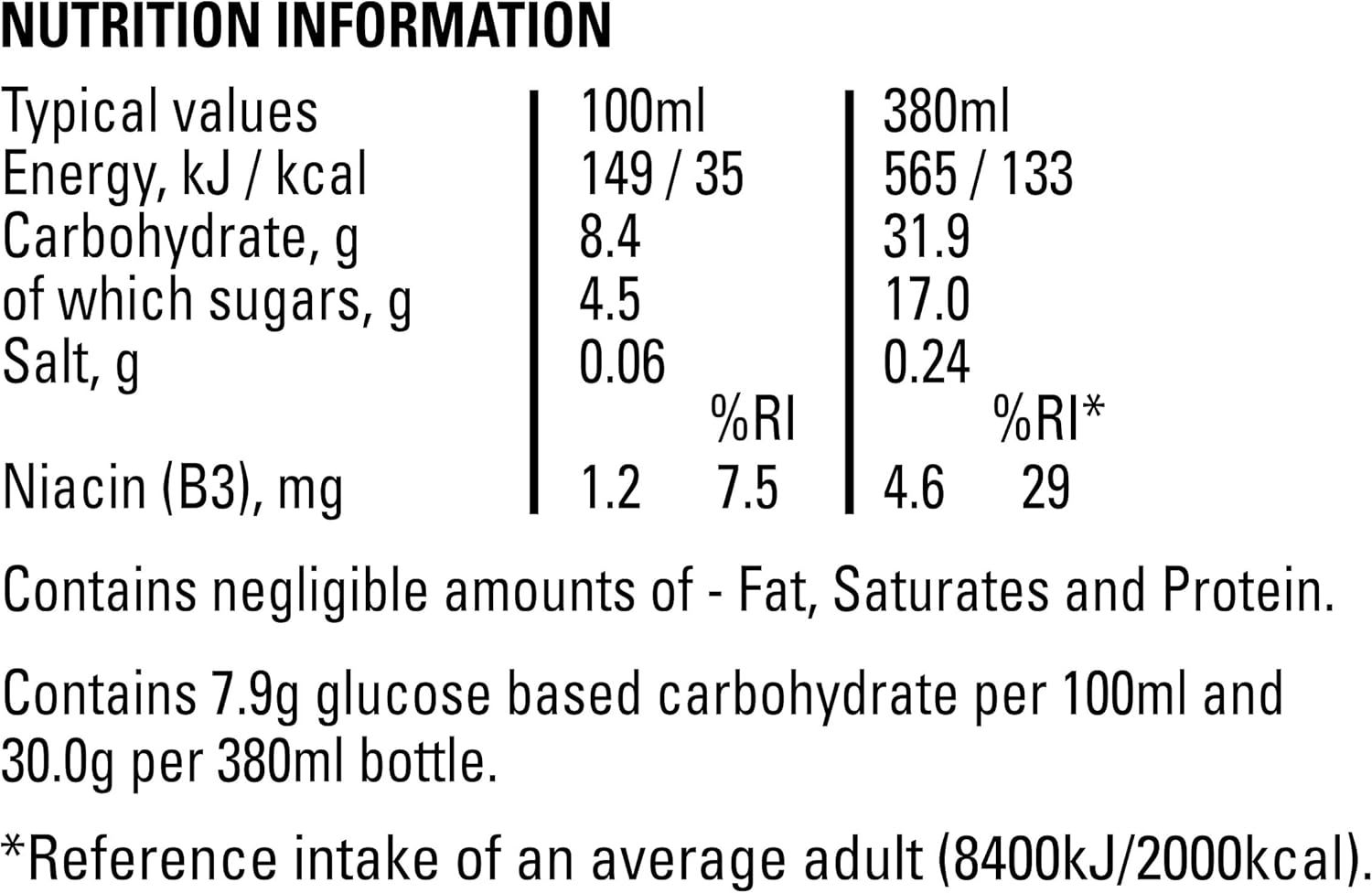 Lucozade Energy Orange 380ml Bottle