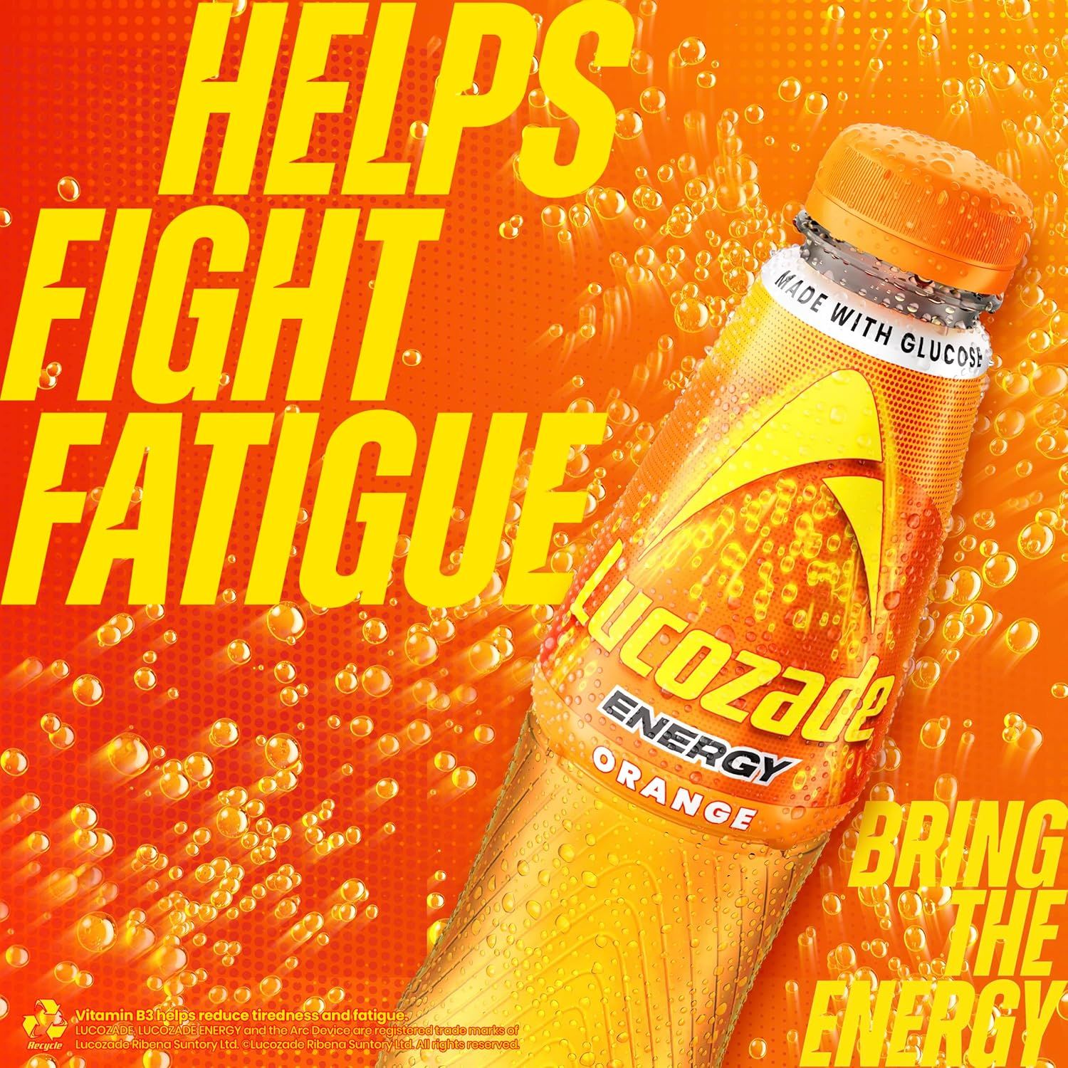Lucozade Energy Orange 380ml Bottle