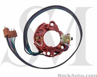 Blinkersbrytare   1967-68 GM Turn Signal Switch, 8 Pin Plug, Red, Boyne