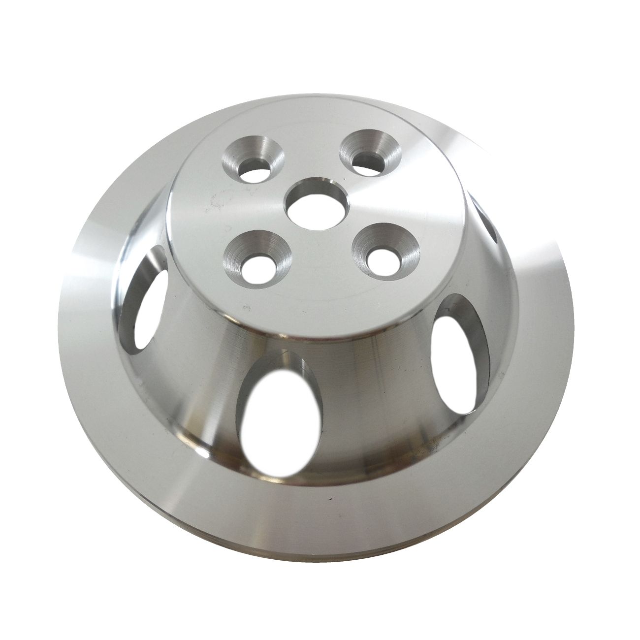 Remskiva  Chevy bb 65-68. Remskiva i aluminium (Billet-style) Kort vattenpump. Dubbelspår 6.6&quot;