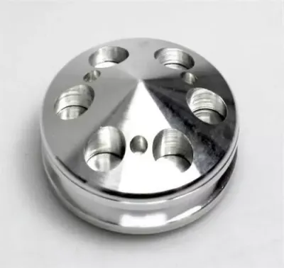 Till Generatorn Small Block Chevy Short or Long WP Aluminum 1 Groove Alternator Pulley 283 - 400