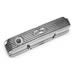 Ventilkåpa  Valve Covers, Classic Series, Tall Profile, Cast Aluminum, Polished, Finned, Edelbrock Logo, Ford, FE V8, Pair