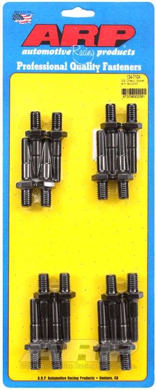 Bult vipparm  ​Stödbultssats för Chev sb med rullvippor (3/8&quot; gänga). 7/16&quot;-14 gänga mot topplocket.