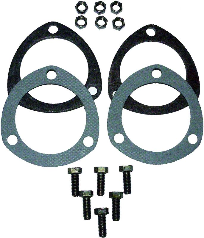 Kollektorer flänsar    3&quot; inner diameter, 85mm bultavsånd. Säljes parvis - Ingår packningar, bultar &amp; muttrar