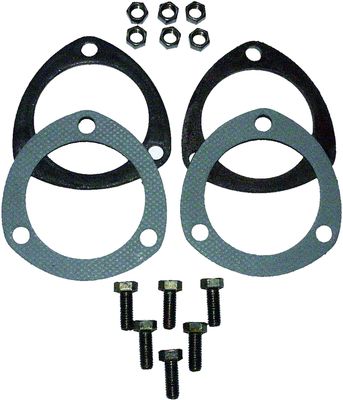Kollektorer flänsar    3&quot; inner diameter, 85mm bultavsånd. Säljes parvis - Ingår packningar, bultar &amp; muttrar