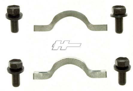 Klammersats Mått: B: 39mm, C: 1/4 UNF, D: 28,6mm. Överfall för knutkors, Mopar 1967 - 1999. Passar knutkors PRC316 &amp; PRC458.