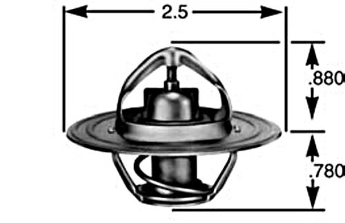 Termostat  71° Ø63mm