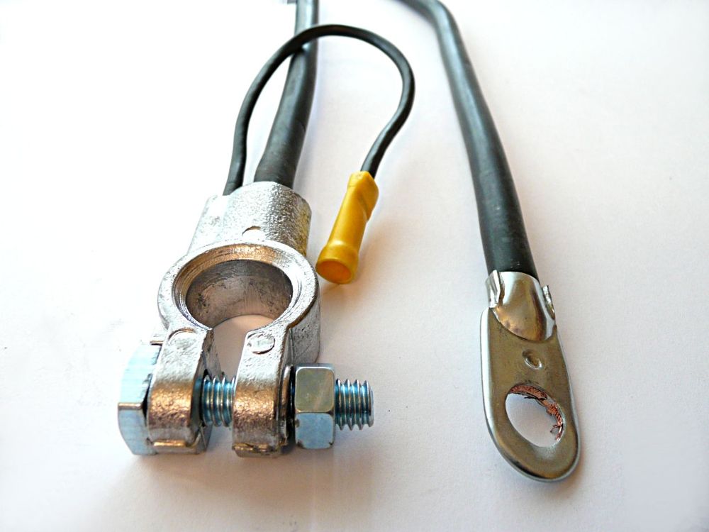 BATTERIKABEL SVART 48,3cm MINUSPOL