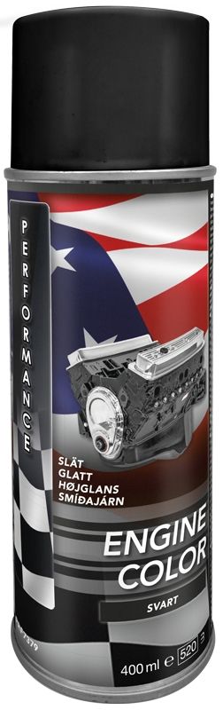 Motorfärg /Svart Blank