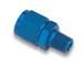 Fitting, Adapter, AN to NPT, Straight, Aluminum, Blue Anodized, -8 AN, 3/8 in. NPT, Swivel, Each