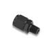 Fitting, Adapter, AN to NPT, Straight, Aluminum, Black Anodized, -6 AN, 3/8 in. NPT, Swivel, Each