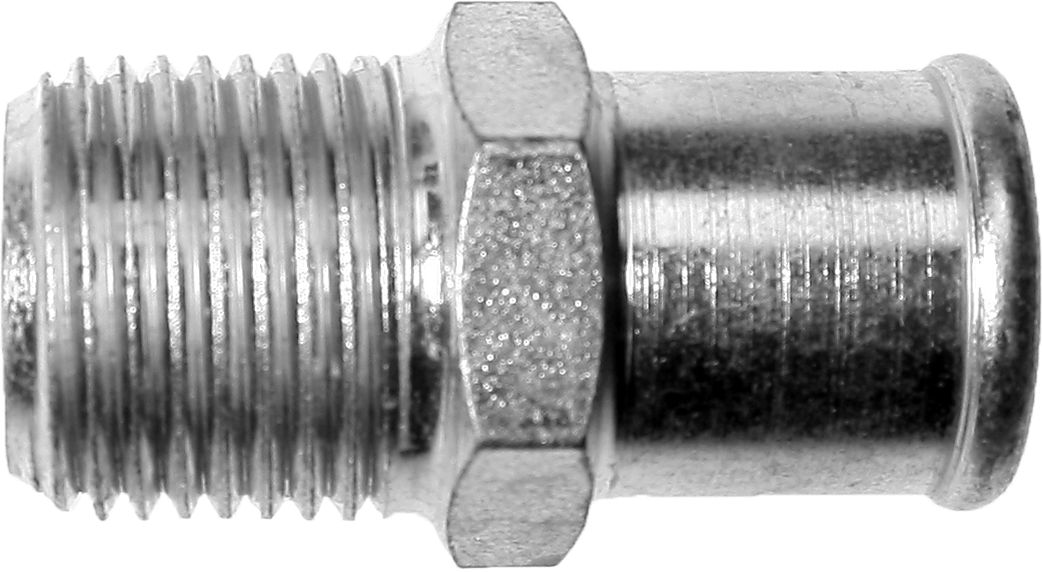 Slangnippel Gänga 1/2 NPT Slangdiameter 3/4&quot; Längd 45mm