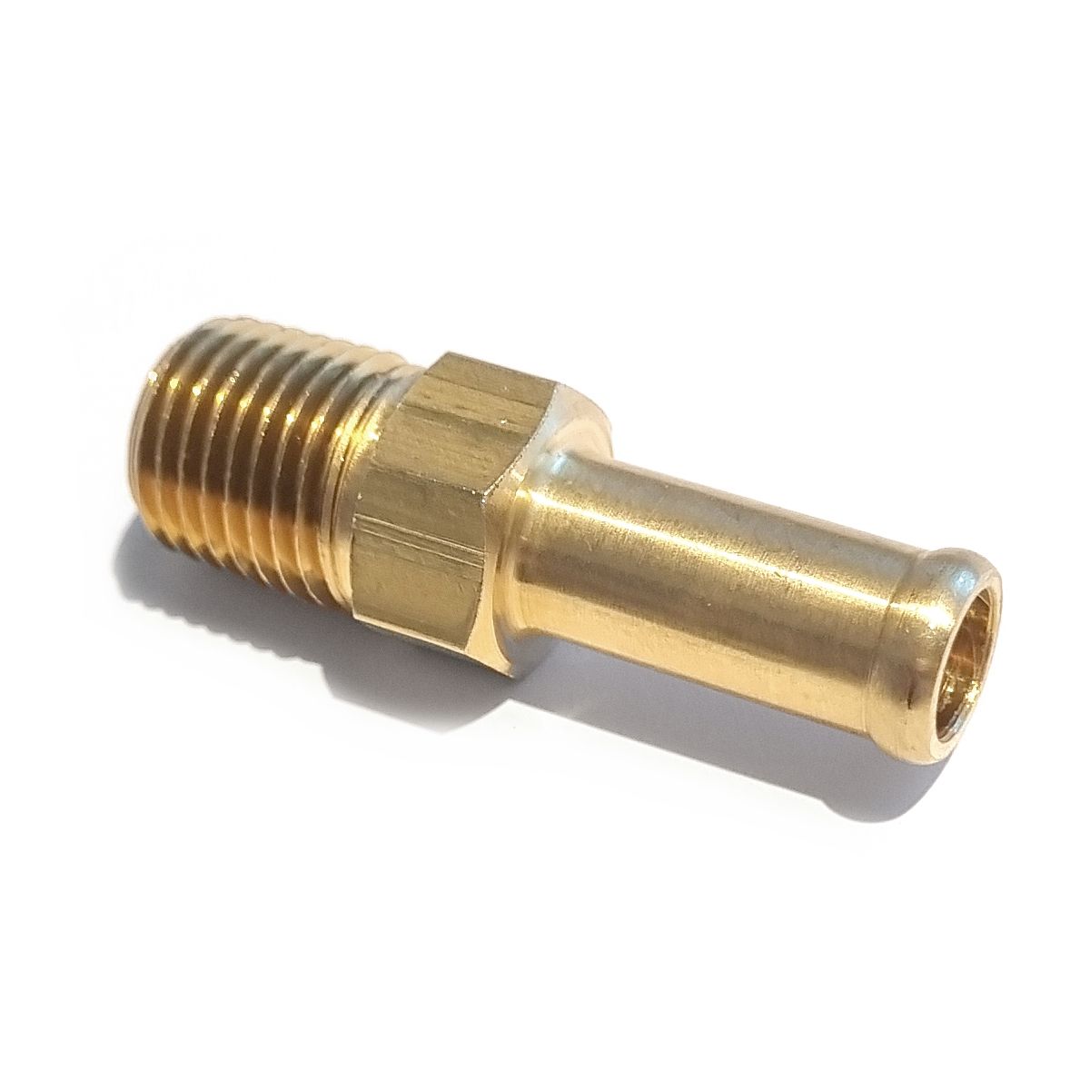 Slangnippel Rak. Slang ø 3/8&quot;. 1/4&quot; NPT