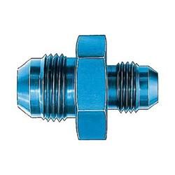 AN to AN, Straight, Aluminum, Blue Anodized, -8 AN, -6 AN