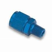 Adapter, AN to NPT, Straight, Aluminum,  Anodized, -6 AN, 3/8 in. NPT
