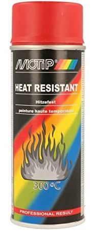 Värmefärg Röd Matt 300°C