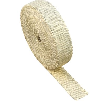 Avgasbandage Bredd 25,4mm (1&quot;), längd 15,24 meter (50&#39;). Värmetålig upp till 815° C (1500° F). Beige
