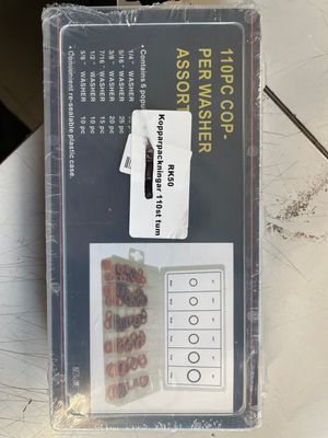 Kopparbrickor 110st blandade storlekar tum