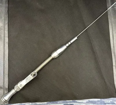 Oljesticka Flexible Braided Small Block Chevy Oil Pan Dipstick 80-up Billet Aluminum Handle