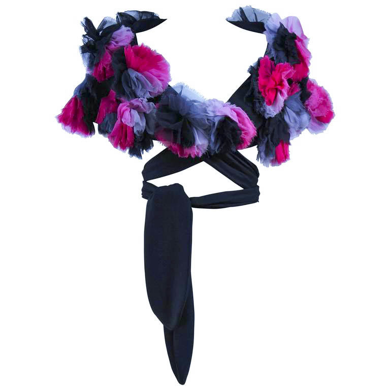 ELIZABETH MASON COUTURE Made to Order Silk Ombre &quot;Rose&quot; Wrap