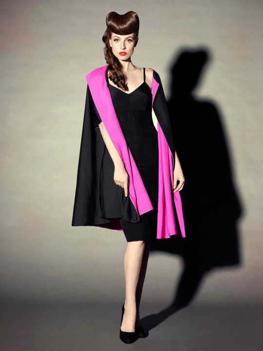 ELIZABETH MASON COUTURE &#39;Mae&#39; Reversible Silk Coat