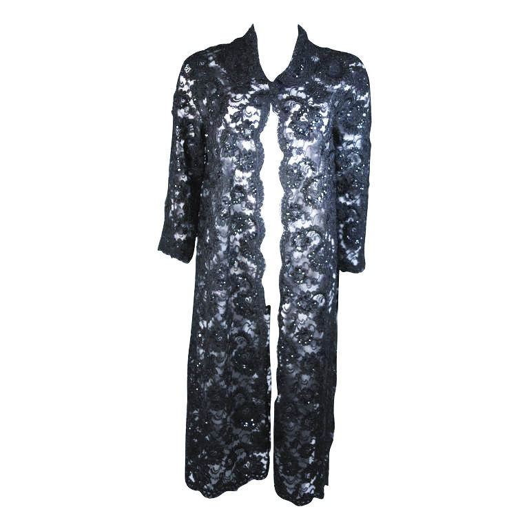 ELIZABETH MASON COUTURE LACE COAT