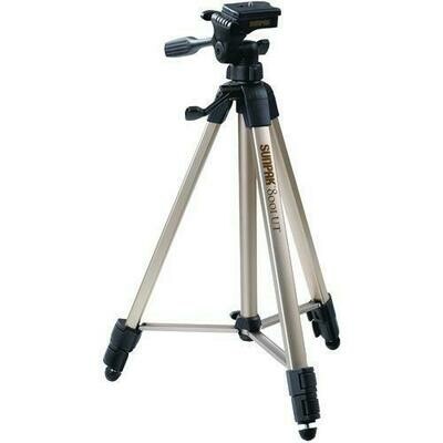 Sunpak Tripod With 3-way Pan Head (folded Height: 20.8"; Extended Height: 60.2"; Weight: 2.3lbs; Includes 2nd Quick-release Plate) (pack of 1 Ea) Sunpak Tripod With 3-way Pan Head (folded Height: 20.8"; Extended Height: 60.2"; Weight: 2.3lbs; Includes 2nd Quick-release Plate) (pack of 1 Ea)