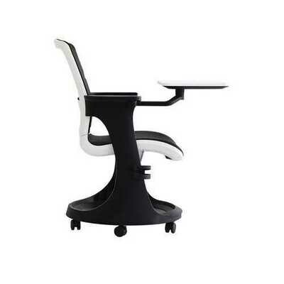 25&quot; x 25.4&quot; x 36.8&quot; Black Elastic Mesh Seat and Back Chair