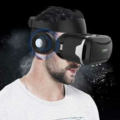 VR Shinecon 4th Gen Virtual Reality 3D Glasses With Headset For 3.5-5.5 Inches Smartphones