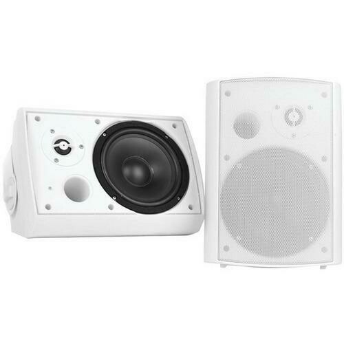 Pyle Home PDWR51BTWT 5.25&quot; Indoor/Outdoor Wall-Mount Bluetooth Speaker System (White)