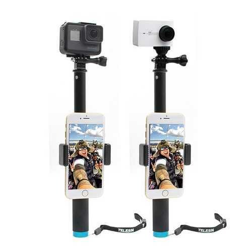 Bakeey Handheld Monopod Tripod Selfie Stick Pole with Clip for Smartphones GoPro Hero 4 5 6 SJCAM