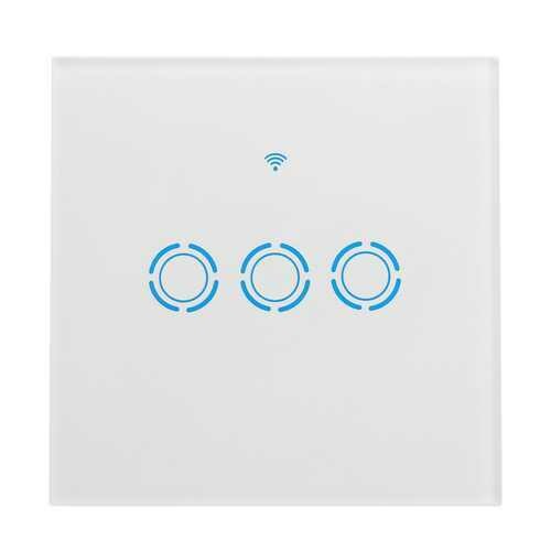 90-250V Smart Panel Switch Touch Wall Switch APP Remote Controller Fit Echo Alexa Google Home EU