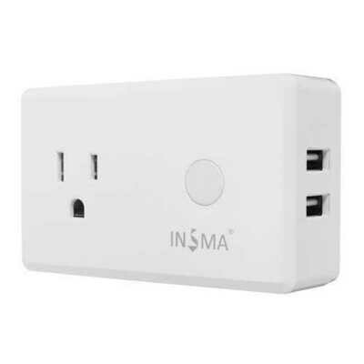 Phone Smart WiFi Socket US Plug + USB Charger Works For ECHO ALEXA GOOGLE HOME
