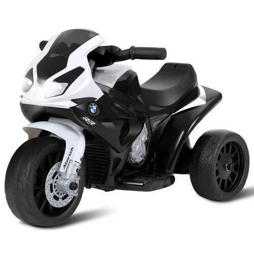 6V Kids 3 Wheels Riding BMW Licensed Electric Motorcycle-Black