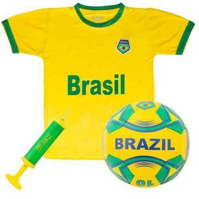 Brazil National Team Kids Soccer Kit - Large