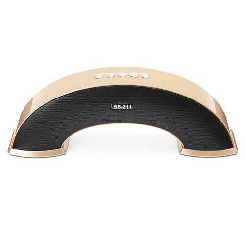 RONGLI BS211 2x6W bluetooth Wireless Rainbow Rechargeable Speaker Support TF AUX