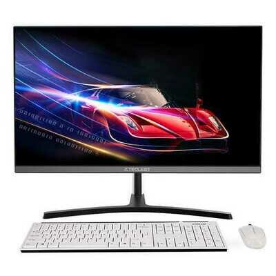 T24 Pro 23.8 inch Black Computer AMD Ryzen R3 2200G 240G SSD Hard Disk 8G DDR4 Memory Smart TV black_US Plug