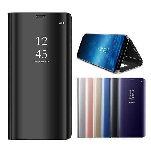 Bakeey Smart Sleep Mirror Window View Bracket Protective Case For Samsung Galaxy A6 2018/A6 Plus 2018/A7 2018/A9 2018