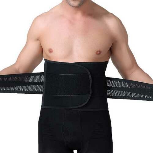 Mens Abdomen Belt Body Sculpting Thin Breathable Curl Girdling Fit Belt Waistband