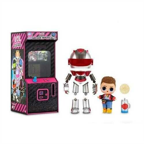 LOL Surprise! Boys Arcade Heroes Action Figure Doll with 15 Surprises