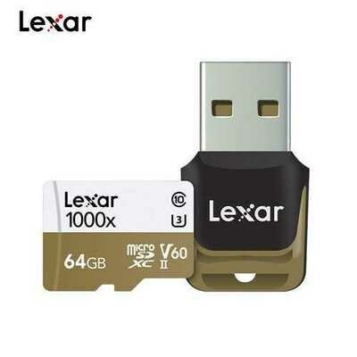 Lexar Memory Card Reader White brown_64G