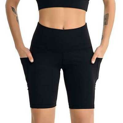 Yoga Clothing Female Yoga Five-Pants Sports Fitness Side Mobile Phone Pocket Fitness Woman Shorts