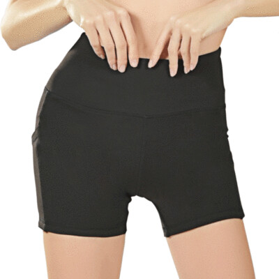 Sports Shorts Fitness Yoga Shorts Female High Waist Hip Sports Pants Mobile Phone Pocket Shorts