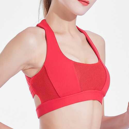 Sports Bra Shock-Proof Gathering Stereotypes Running Fitness Cross-Back Underwear Vest Bra